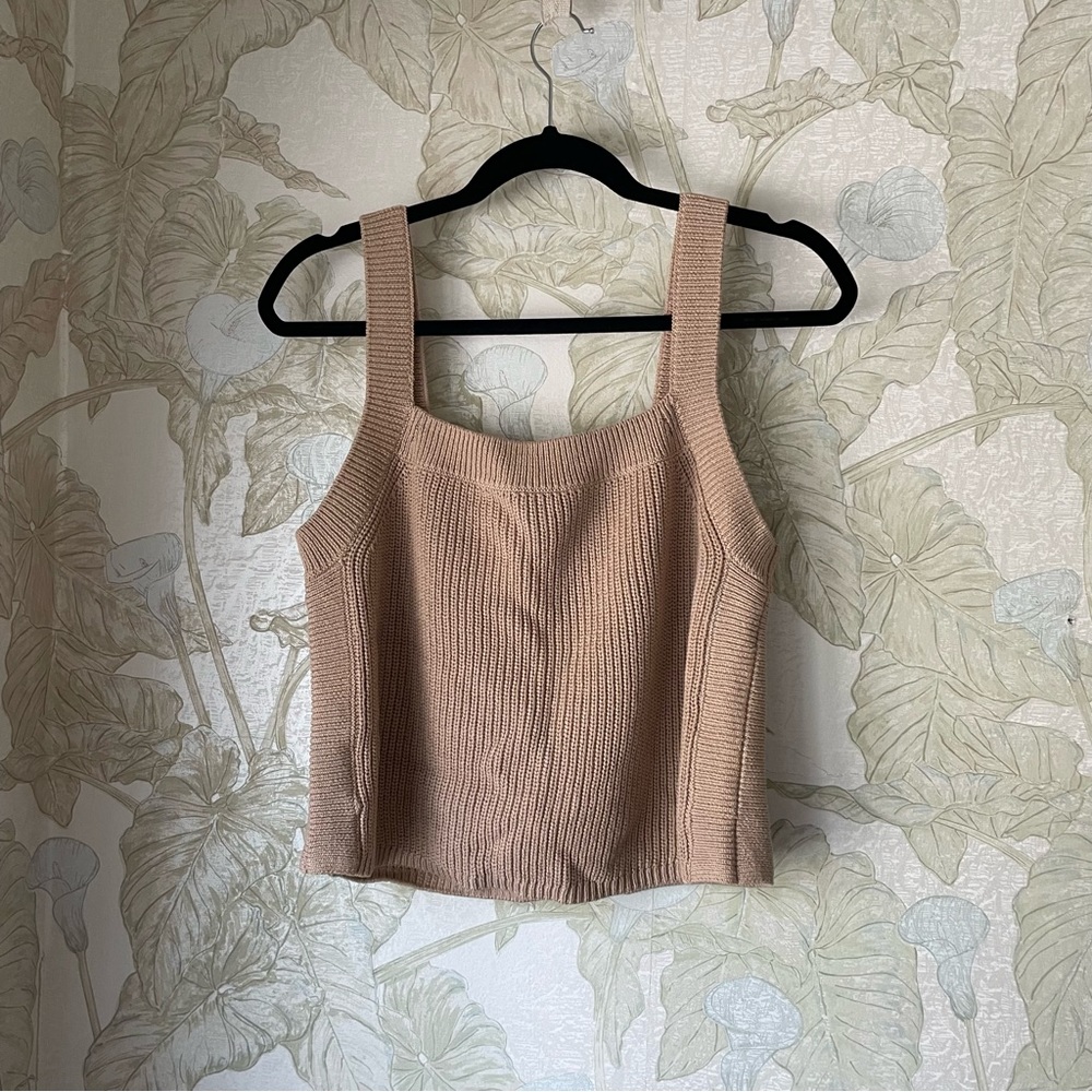 L Sand Reformation Yeta Sweater Tank EUC